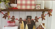 Christmas Gingerbread Man 6 ft Garland My Mind's Eye Holiday