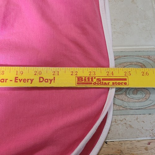 Lularoe Lonica Dolphin Hem Pink White Piping Knee Length Pockets 2XL Skirt - Picture 8 of 8