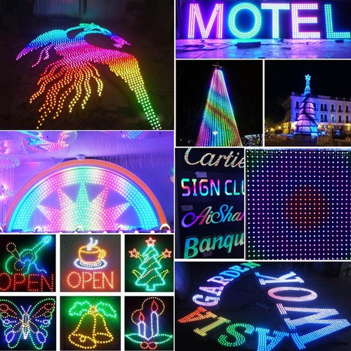 50X WS2811 Vollfarbe LED Pixel Licht Modul 12mm IP68 Wasserdicht RGB IC Digital - Picture 9 of 10