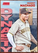 2022 STADIUM CLUB MANNY MACHADO DYNASTY RED FOIL PARALLEL INSERT CARD #9A NM
