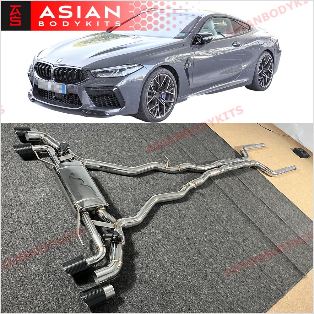 VALVED EXHAUST CATBACK MUFFLER for BMW M8 F91 Cabrio F92 Coupe 2019+ (4