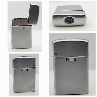 Vintage Sarome Chrome Gas Lighter Made in Japan