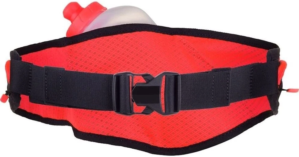 Nike 241666 Unisex Double Flask Belt Sports Water Bottle Black/Crimson One Size - Image 3 of 3