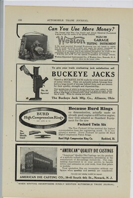 1916 American Die Casting Co. Ad: Factory Picture - Newark, New Jersey