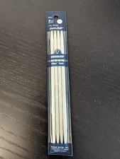 Susan Bates Quicksilver Double Point Needles 8 US 5mm Q1407 Silkon Finish