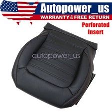For 2011-2018 Volkswagen Jetta Gli Front Bottom Top Leather Seat Cover Black