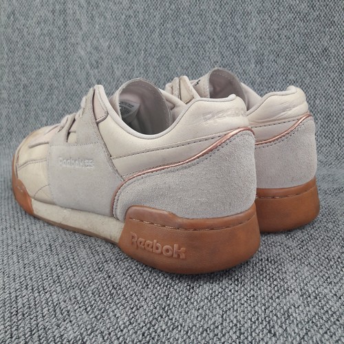 Reebok Trainers Womens UK 6 EUR 39 Workout Lo Plus Sand Lace Up Designer Shoes - Picture 7 of 14