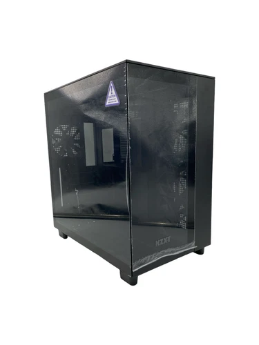 NZXT - H9 Flow ATX Mid-Tower PC Case with Dual Chamber - Black - VG *READ*