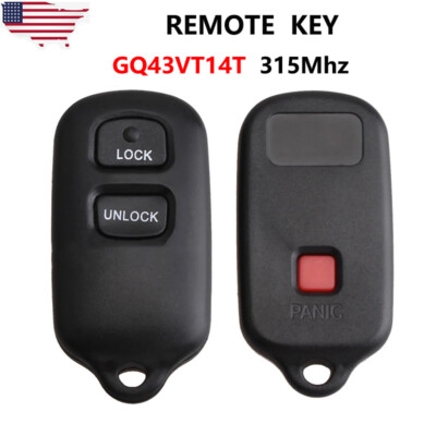 For 2003 2004 2005 2006 2007 2008 Toyota Matrix Corolla Remote Key Fob GQ43VT14T