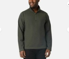 32 DEGREES Army Green Performance Stretch 1/4 Zip Pullover Small Mens NWT