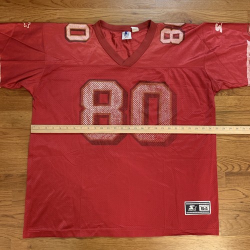 Vtg 90s Starter San Francisco 49ers Mens Jersey Jerry Rice #80 NFL Football 2XL - Picture 10 of 14