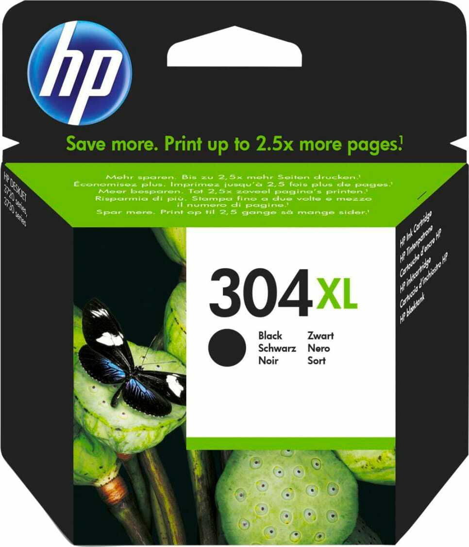 HP Cartuccia 304 XL Cartuccia Inkjet Originale Nero Deskjet 3720/3730 N9K08AE