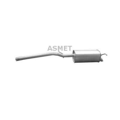 ASMET Endschalldämpfer Schalldämpfer für VW Caddy III Kombi 1.6