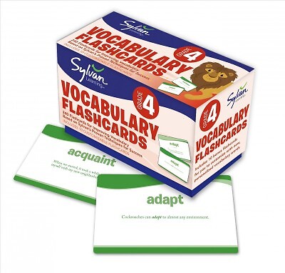 4th Grade Vocabulary Flashcards, Paperback by Sylvan Learning (COR), Like New...