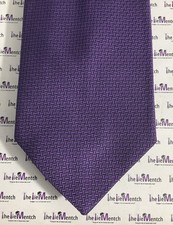 Rare BROOKS BROTHER Silk Purple Herringbone Weave Design Tie BRAND NEW