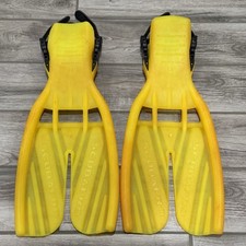 SCUBAPRO Twin Jet Open Heel Swim Fins Bright Yellow Scuba Diving Fins Medium