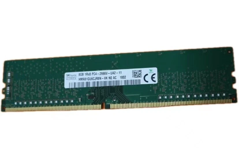 SK hynix 8GB DDR4 2666MHz Desktop RAM 1Rx8 PC4-2666V HMA81GU6CJR8N-VK 288Pin - Image 2 of 3