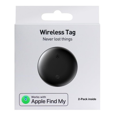 2 Pack Apple Find My Air Tracker Tags MFi Certified Bluetooth Item Locator Keys