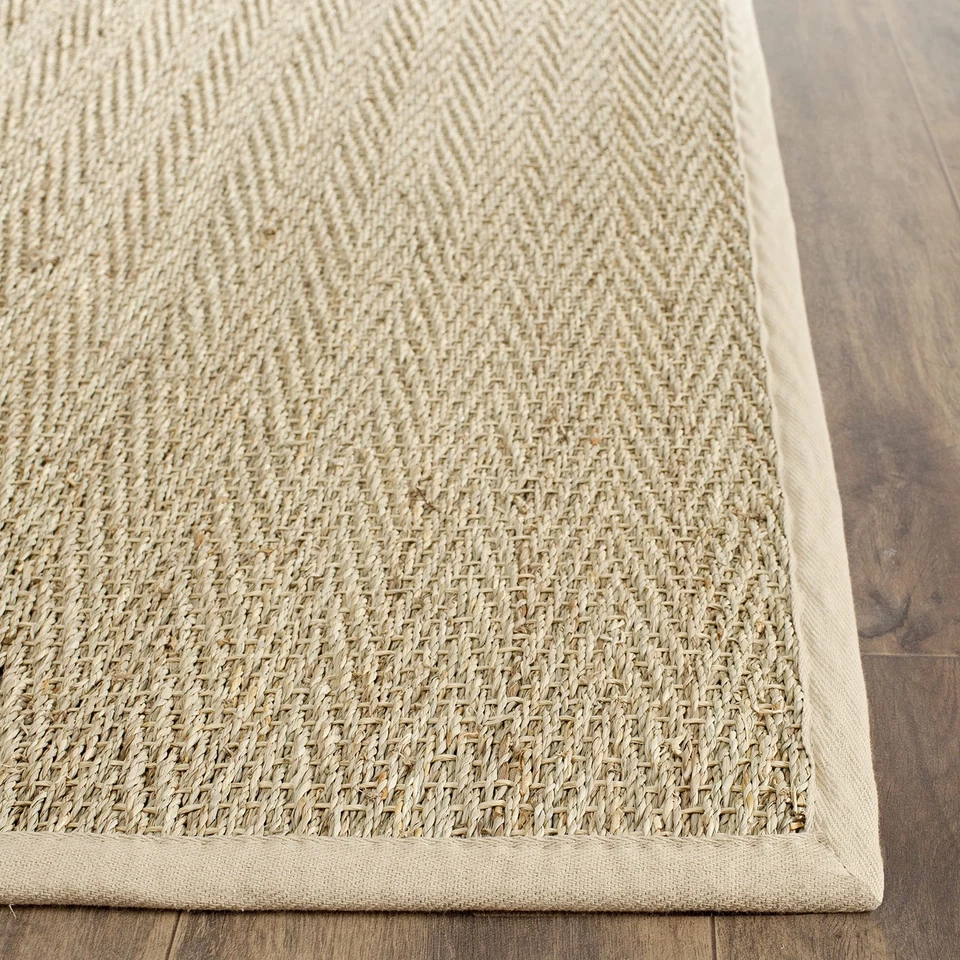 Natural Fiber Collection Runner Rug - 2'6" x 14', Natural & Beige, Seagrass, ... - Image 3 of 4