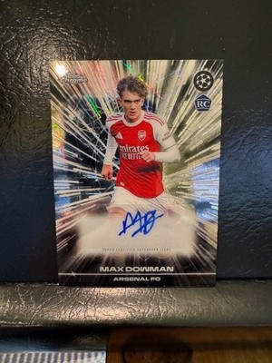 Topps Chrome 2025-26 Max Dowman RC Black Lazer Auto Arsenal UCL CA-MD