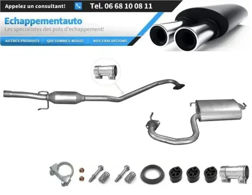 Échappement Toyota Avensis 2.0 108kW résolvant les fuites de gaz et bruits de moteur