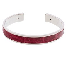 Stamerra PICCOLO CROCCO FU Fuschia Genuine Crocodile Bracelet