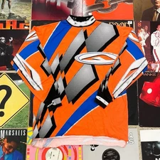 Vintage 1997 AXO Sport Motocross Jersey Large Custom New York Knicks