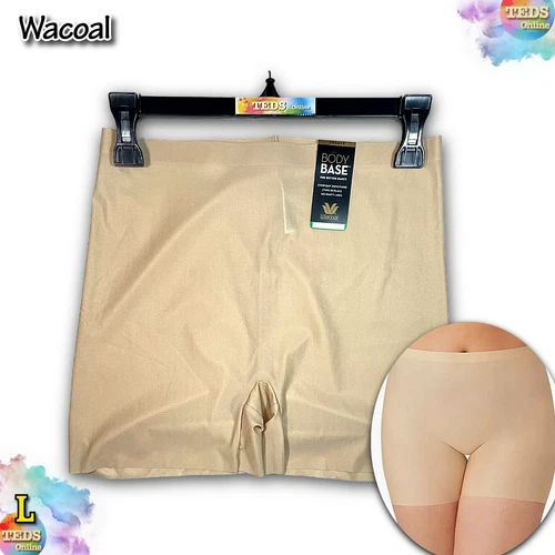NWT Wacoal Women's L Body Base Lightweight Smooth Shorty 874228 Sand $28 - product listing photo