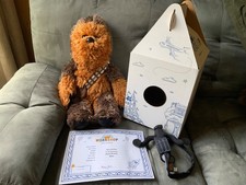 Build A Bear 22" Chewbacca Plush Star Wars Cross Bow Box Certificate NO SOUND