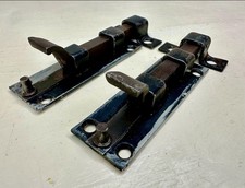 Vintage Steel Slide Bolt Door Latches 058 Surface Mount Barrel Bolts Set