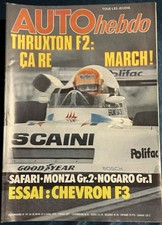 Auto Hebdo AUTOhebdo 107 30. März 1978 Thruxton F2 Monza Gr2 Chevron B38 Giacomel