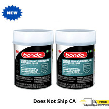 Pack Of 2 Bondo Short Strand Fiberglass Reinforced Filler Ss-pt-es 21 Oz