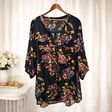 Autograph Floral V-Neck Utility Tunic Dress | Plus Size 20