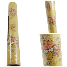 Merry Mushroom Shelf Lining Paper Vintage 70s Bug Ban Roylace 19.5 Square Feet