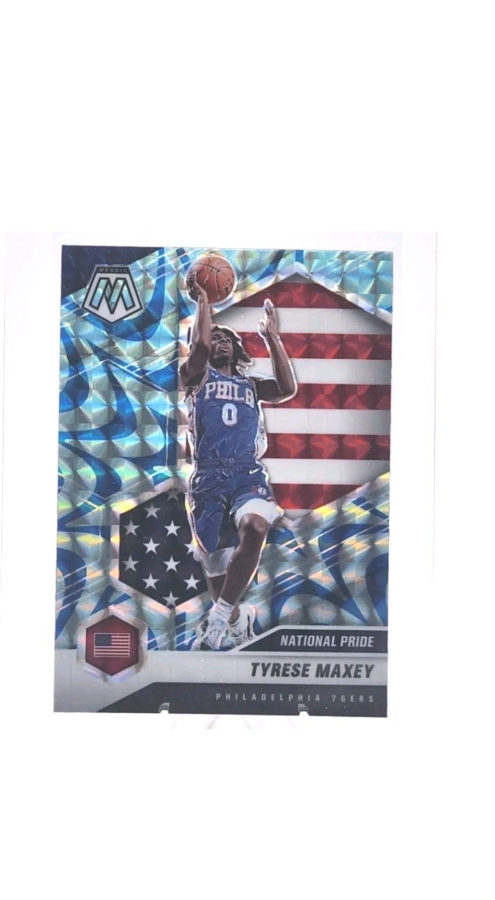 2020-21 Mosaic Reactive Blue Prizm Tyrese Maxey Rookie RC #259, GSC Gem Mint 10