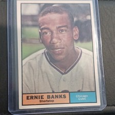 Topps 1961 Topps Ernie Banks #350 Chicago Cubs MLB Baseball Card