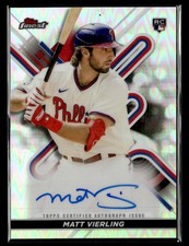 2022 Finest Matt Vierling Finest Autographs auto rookie card Phillies. rookie card picture