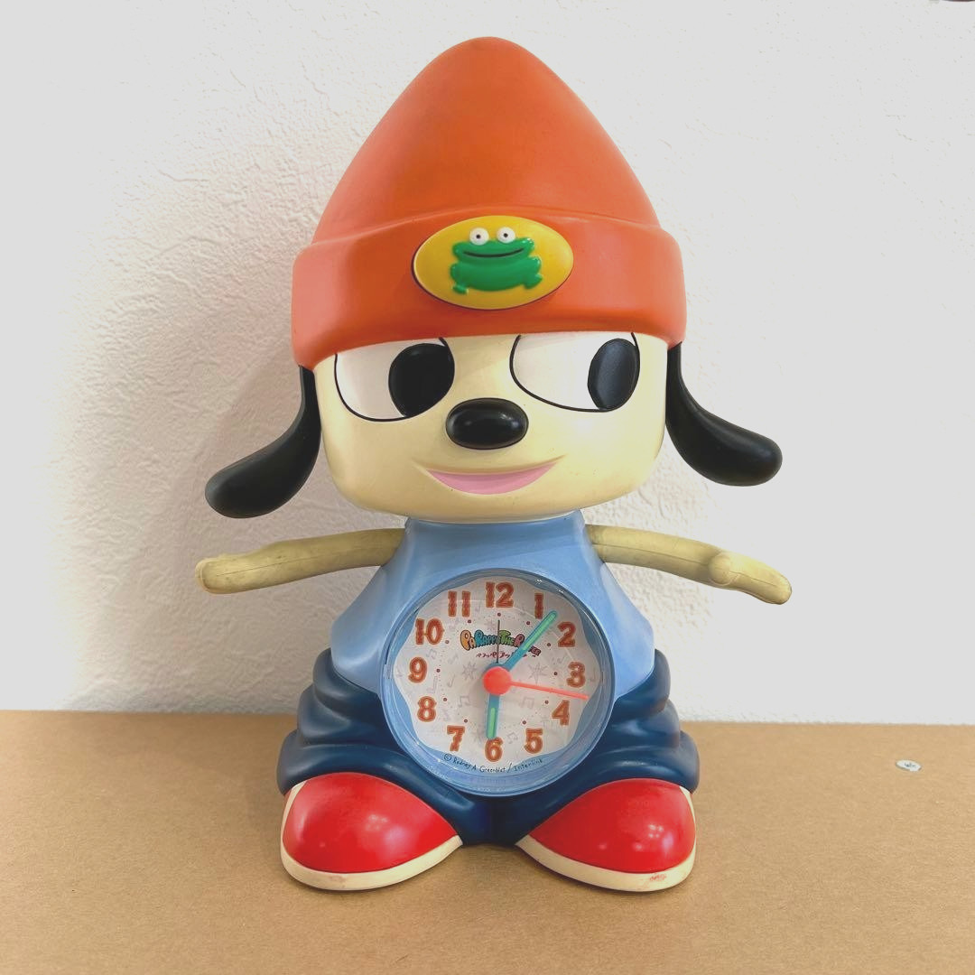 PaRappa the Rapper Alarm Clock Figure Quartz Rhythm 24cm From Japan Used