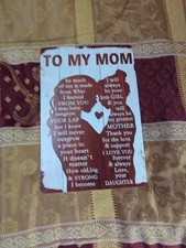 Mom Metal Sign To My Mom Heartfelt Gift From Daughter Aluminum Sign 8x12