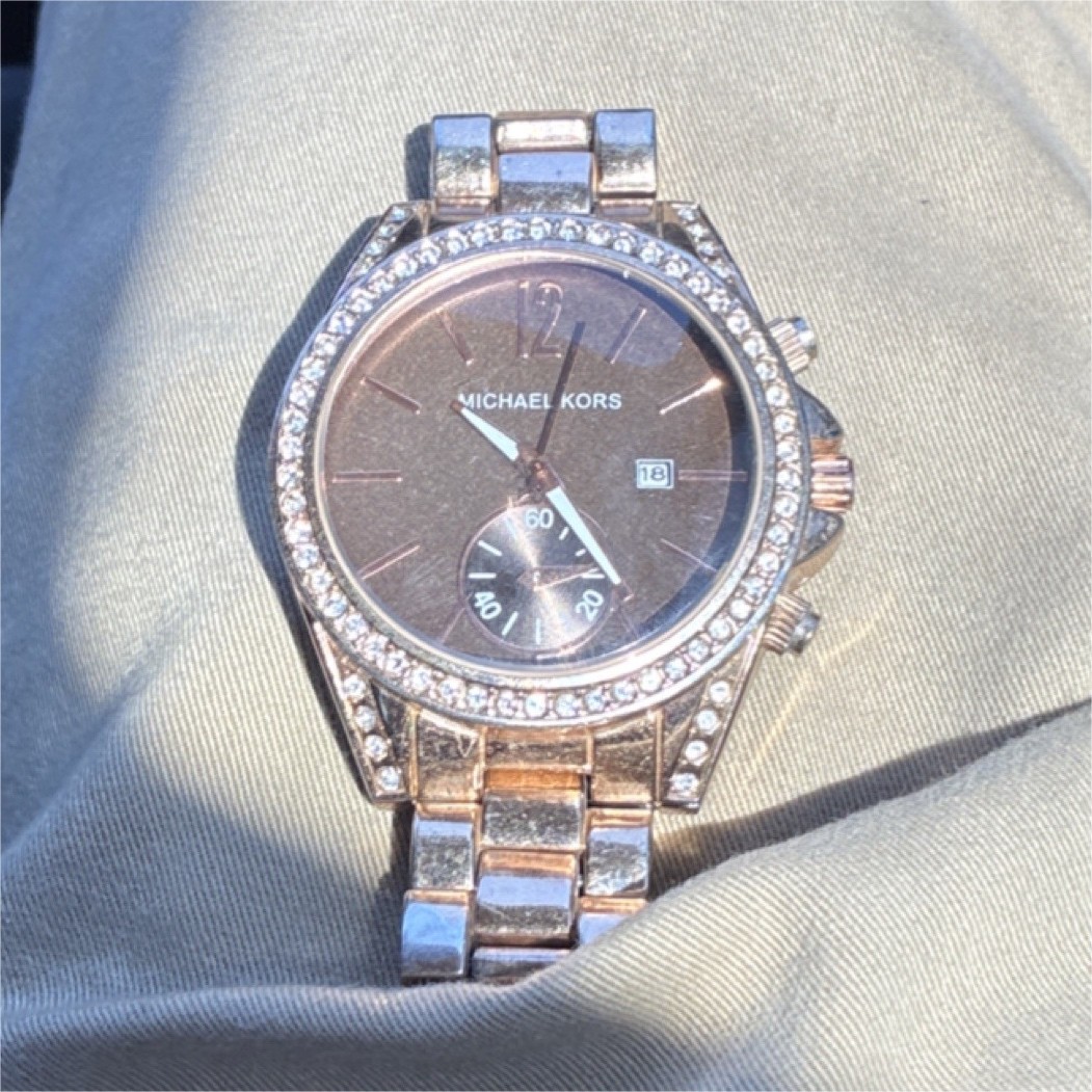 Michael Kors Rose Gold Dial Crystal Bezel Watch Michael Kors | Accessories | Michael Kors Rose Goldtone  main image 3