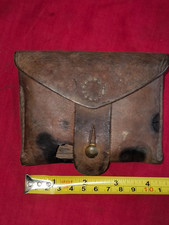 cartouchière 1893 artillerie cuir fauve ersatz tampon 1915 stigmates des combats