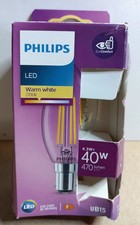 Philips LED Premium Classic B35 Candle Clear Light Bulb [B15 Small Bayonet Cap]