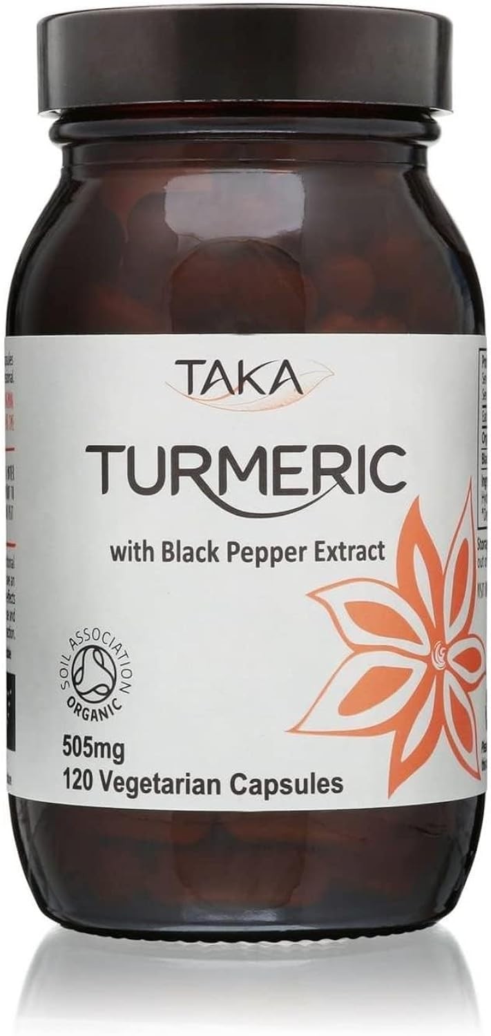 Taka Turmeric Turmeric & Black Pepper Extract 120 capsules - Image 2