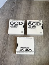 Lot of 3 THREE JVC XC-M75 6-Disc CD Changer Magazines / Cartridges w/ Sleeves