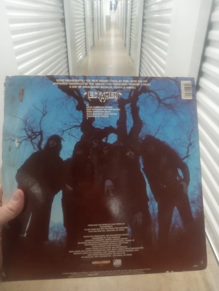 Testament ‎– The New Order LP 1988 Megaforce Worldwide RARE 7-81849-1 G+/G+. - Image 4 of 4