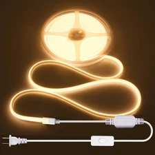 ALITOVE COB LED Strip Light Outdoor Waterproof IP67 Warm White 3000K 16 4ft AC 1