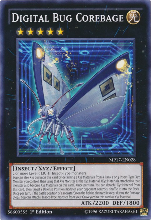 Digital Bug Corebage - MP17-EN028 - Common - 1st Edition Heavily Played