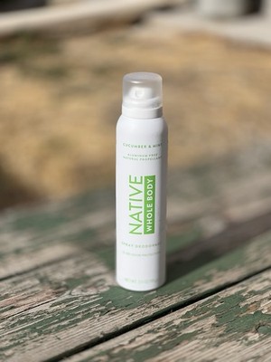 NATIVE Unisex Deodorant Whole Body Spray Cucumber & Mint Aluminum Free 3.5oz