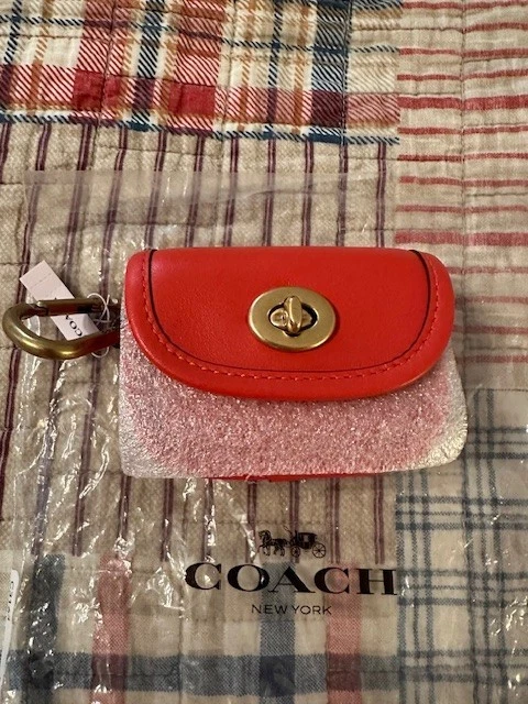 Monedero Coach pequeño carmesí nuevo con etiquetas Foto 2 de 4