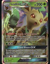 Leafeon GX SM146 Sun & Moon Black Star Promo Holo